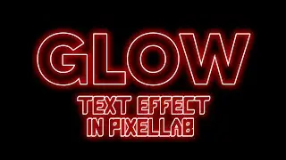 How to Create a Glowing Text in PixelLab || Neon text effects