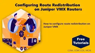 Configuring Route Redistribution on Juniper VMX Routers