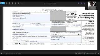 EBT FOOD REPLACEMENT AND 1099A process Part 1