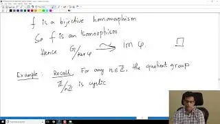 Lecture 21 - First isomorphism theorem