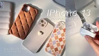 Unboxing iPhone 13 Accesories - Shopee Haul Indonesia (phone cases, earphone, wireless charger)