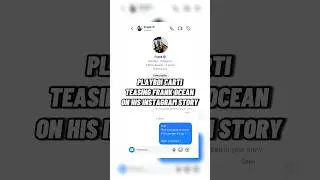Playboi carti telling frank ocean to drop a snippet on instagram 