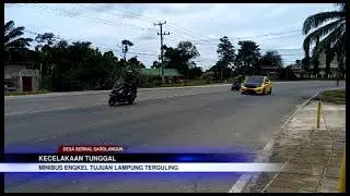 MINIBUS ENGKEL TUJUAN LAMPUNG TERGULING