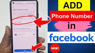 How to Add Phone Number in Facebook Account 2024 | New Update