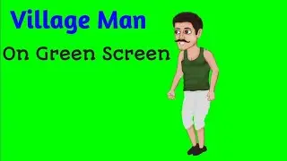 Village Man Cartoon Green Screen/Village man Green Screen/Village Man Green Screen Cartoon video