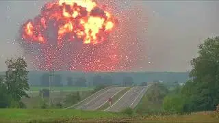 Massive explosion at Ukraine ammunition depot forces evacuation