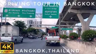 Driving tour in bangkok Rama 2 Road by car