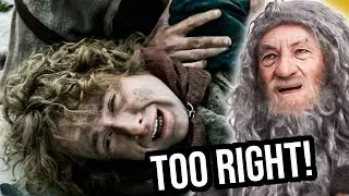 Gandalf reacts to his death