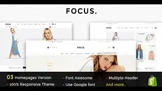 Focus - Responsive Shopify Theme | Themeforest Website Templates and Themes