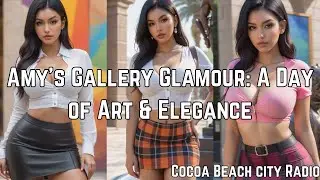 Amy’s Gallery Glamour: A Day of Art & Elegance [AI Art] (Model Amy)