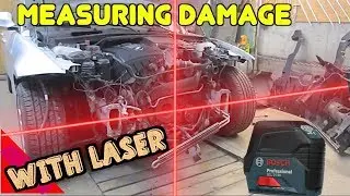 ✅ How To Use a Laser to Measure Auto Body Car Frame Damage Collision Repair Equipment Universal DIY