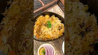 #india dum biriyani with parotha #biriyani #indianfood #satisfying #srilanka