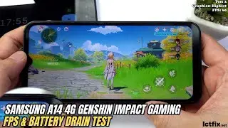 Samsung Galaxy A14 4G Genshin Impact Gaming test | Exynos 850