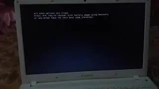 All boot options are tried samsung error