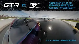 Tx2K 2023 1800WHP GT-R VS 1700WHP Mustang