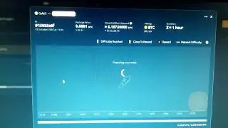 Another 1 hour Nicehash solo mining BTC