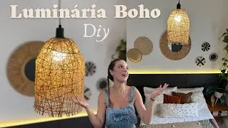DIY Luminária Boho Pendente - Muito fácil e Barato S2