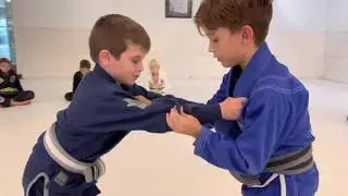 Super focused kids BJJ training