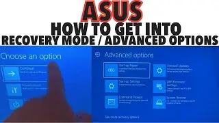 Troubleshoot Key: ASUS Advanced Startup Options, Boot Recovery Mode Menu (Vivobook, Zenbook, ROG)