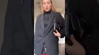 Трендовый look с красными колготками