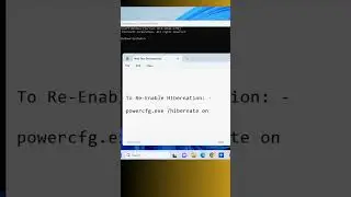 Enable or Disable Hibernation in Windows 10 / 11