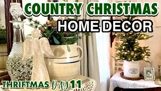 THRIFTING HOME DECOR FOR MY COUNTRY CHRISTMAS HOME