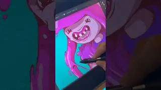 Adventure Time Fan Art in Illustrator - Melting Bubblegum Princess ✍️