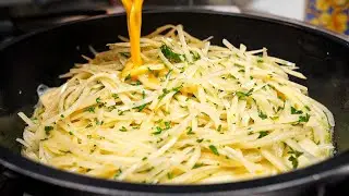 Potatoes with eggs! Only few main ingredients! Simple, quick and very delicious breakfast recipe!