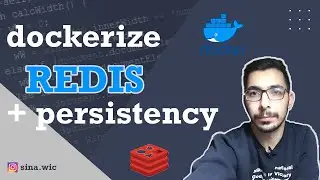 redis docker + persistency + password authentication with docker -compose part1