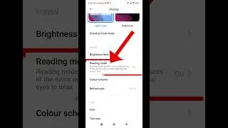 How To off Redmi Note 10 Pro Reading Mode Settings #redmi10pro #shortvideo