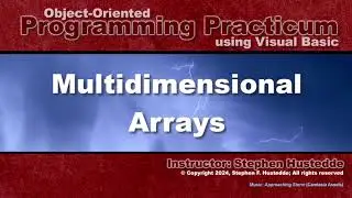 OOP Programming (VB) - 09H Multidimensional Arrays