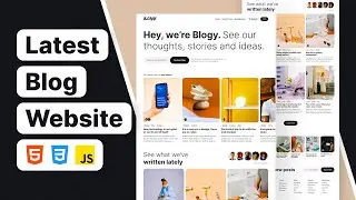 How to Build Responsive Blog Website Using HTML CSS JavaScript