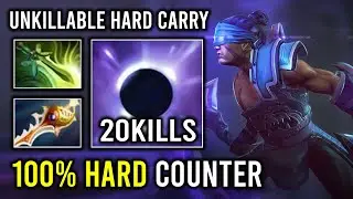 How to 100% Hard Counter Medusa with Unkillable Fast Farm Super Max Mana Burn Anti Mage Dota 2