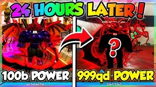 *999qd POWER* Noob ➜ PRO in 24 HOURS!! (Gym league Roblox)