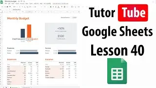 Google Sheets Tutorial - Lesson 40 - Border Formatting