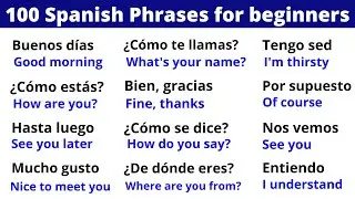 100 Spanish Phrases for Your First Conversation: Start Speaking Now!