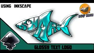 Glossy Text Logo using Inkscape | Inkscape Tutorial #1 | GIMP GURU