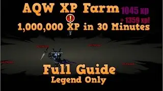 AQW 1,000,000 XP in 30 Minutes | Level 85 Fast 2017 [Legend Only]