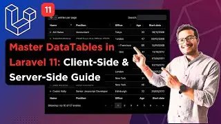 Master DataTables in Laravel 11: Complete Guide to Client-Side & Server-Side | Yajra DataTables