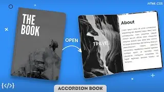 How to Create Book Style Accordion / Collapsible Div Using HTML CSS