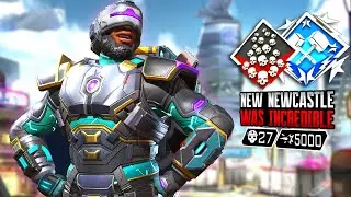 NEW NEWCASTLE 27 KILLS & 5k DAMAGE WITH MOVEMENT (Apex Legends Gameplay)