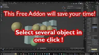 Blender easy group selection : this addon will save your time :