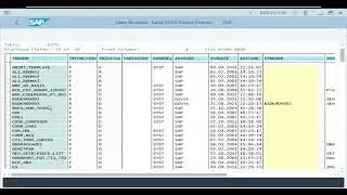 E070 table to view transport requests in SAP