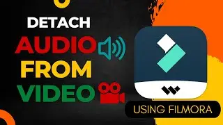 Detach Audio from Video file using Filmora