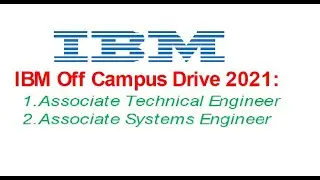 Finally IBM Announced Mega Drive for Freshers!(for 2 different role) Apply now, Salary 4.2 LPA