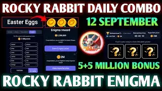 Rocky Rabbit Enigma 12 September | Rocky Rabbit Daily combo | Rocky Rabbit Enigma Today |Easter Eggs