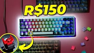 Top 5 Teclado Gamer Mecânico Barato Custo Beneficio 2021 Switche Azul, Red, Brown e Black