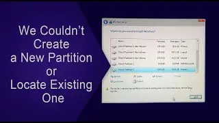 How to fix we couldn’t create a new partition or locate existing | 2021 windows 11 | Harddisk fix