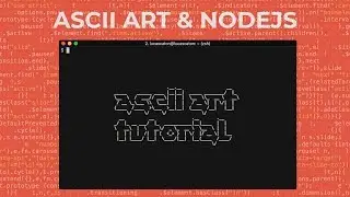 ASCII Art con Nodejs y npm | ascii-art, figlet, images-to-ascii