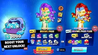 Brawl Pass Season 28!!😱💳 + Gods vs. Monsters Skins!!⚡ - Brawl Stars Sneak Peek